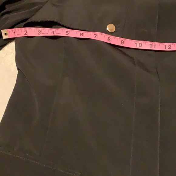 Gently worn Black Raincoat - Picture 9 of 10